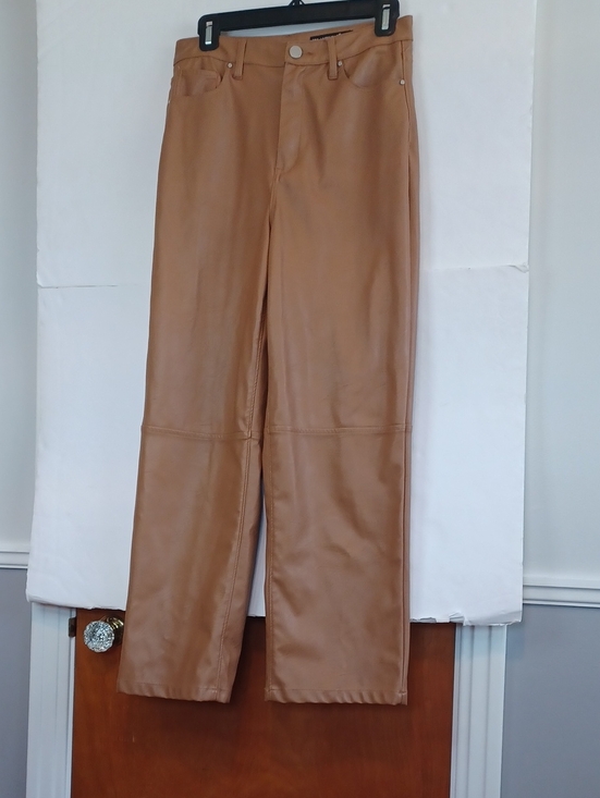 Blank NYC Denim - Blanknyc The Baxter Vegan Leather Jeans.Camel Color. Sz. 27. High Rise. EUC!